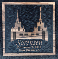 Beautiful LDS temple Art. 20 Different Temple and options to choose from. All pieces are made to order